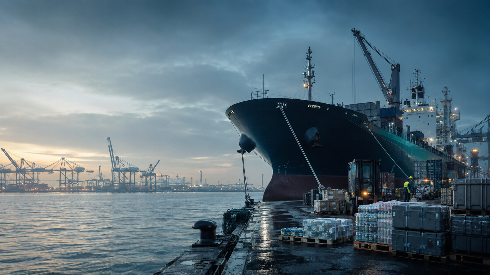 Ship supply services at Port of Antwerp Belgium